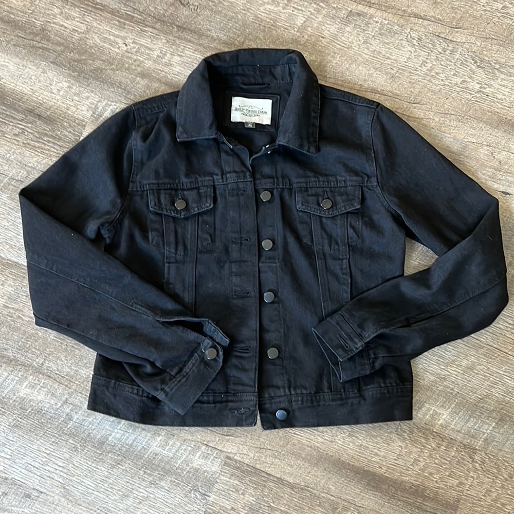 Black jean jacket